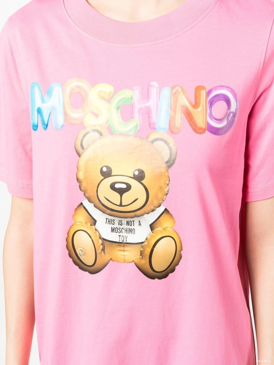 Affordable logo-print T-shirt Women Moschino Love dress 0422